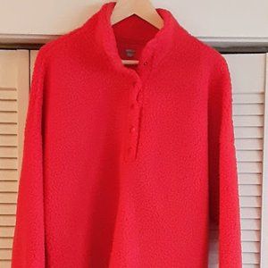 AERIE CLOUD SHERPA OVERSIZED PULLOVER SIZE LARGE